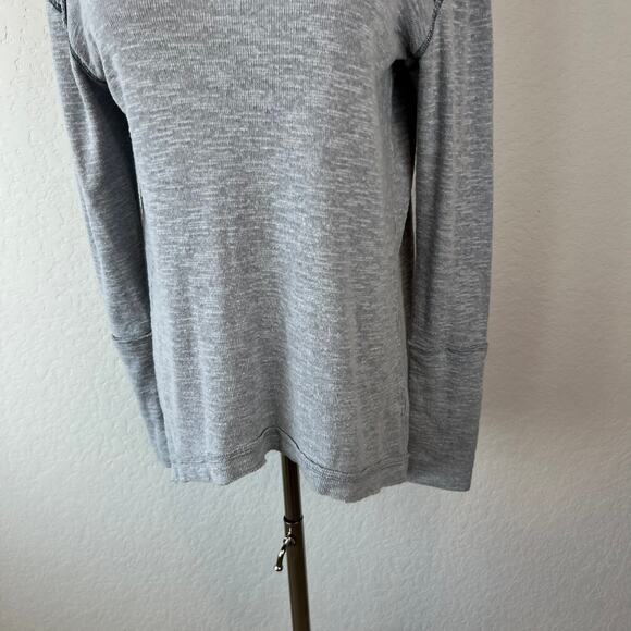 Free People We the Free Top Tara Split Back Turtleneck Oversized size Small Boho - Picture 4 of 10